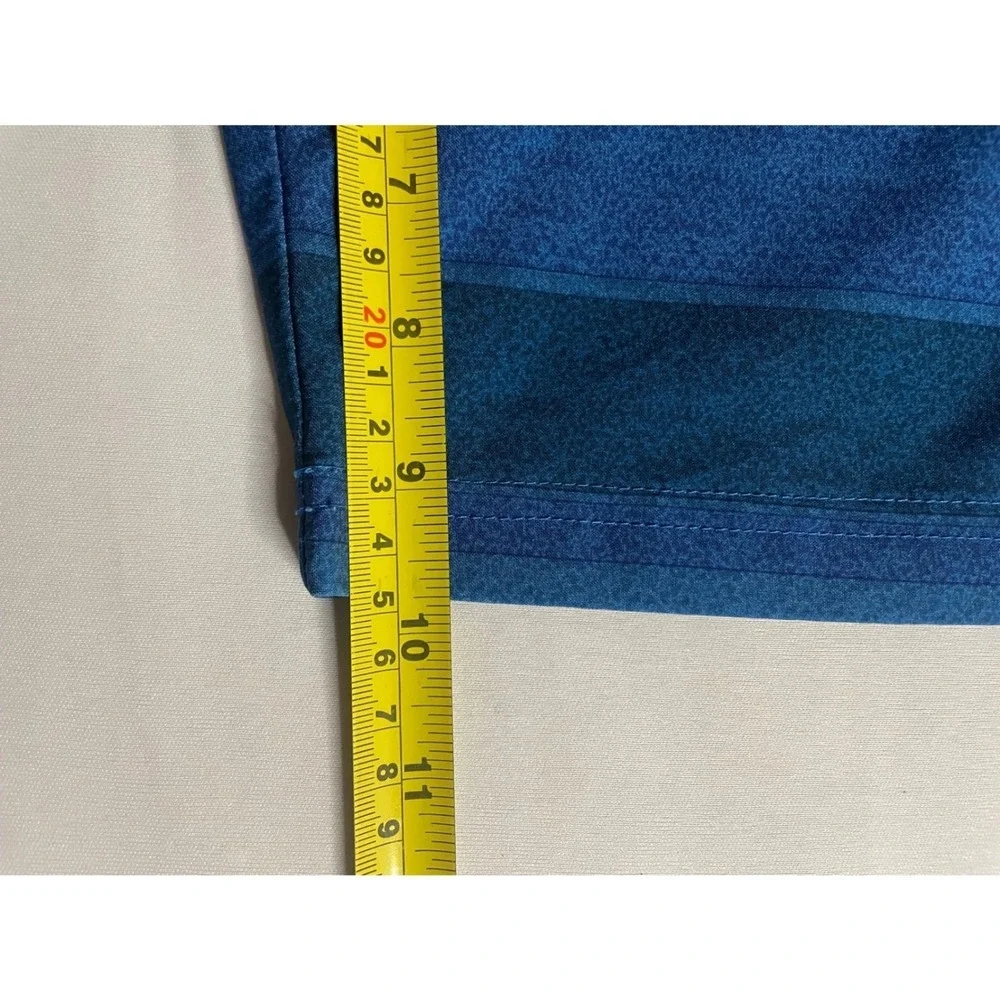 Ocean Current Mens Blue Striped Board Shorts Cargo Pocket Swim Trunks Size 38
